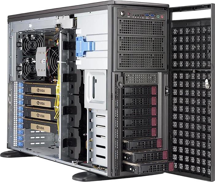 SuperWorkstation 540A-TR tower S P+ (XeonW-3300,270W), C621A, 10GbE,1GbE, 4sATA, 7PCI-E16g54,16DDR4, rPS 2,2kW(80+TIT)