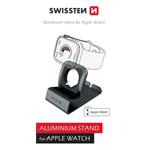 SWISSTEN hliníkový stojánek pro Apple Watch, šedý