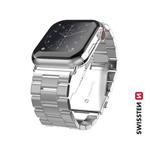 SWISSTEN REMÍNEK PRO APPLE WATCH KOVOVÝ 38-40 mm STRÍBRNÝ