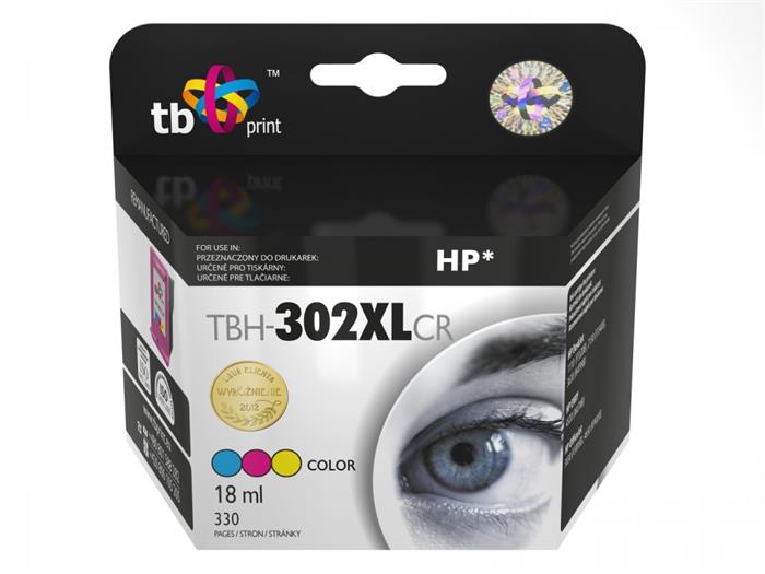 TB náhrada za HP 302 XL, barevná, 18ml