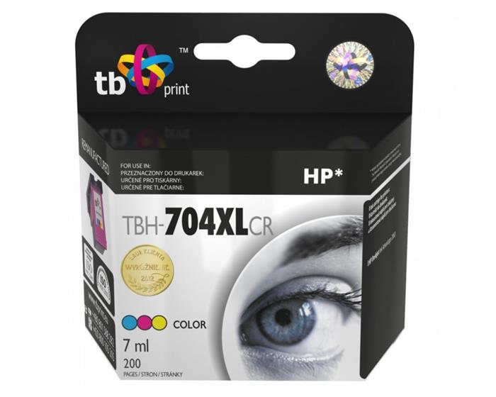 TB náhrada za HP 704 XL barevná, 7ml, CN693AE