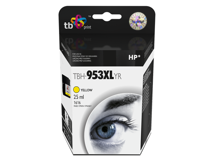 TB náhrada za HP 953 XL, žlutá, 25ml, refill