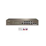 Tenda TEG5312F Gigabit L3 Managed Switch, 10x RJ45 1Gb/s, 2x SFP, STP, RSTP, MSTP, IGMP, VLAN, Rack