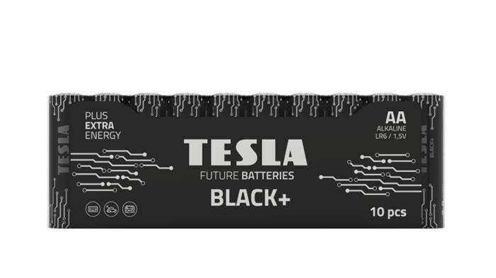 Tesla AA BLACK+ alkalická, 10 ks fólie