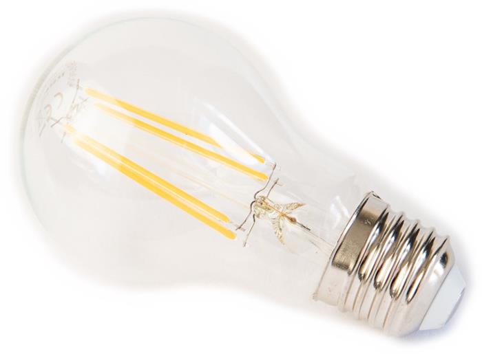 Tesla LED žárovka FILAMENT RETRO BULB E27/7.2W/230V/806lm/25 000h/2700K teplá bílá/360st/čirá