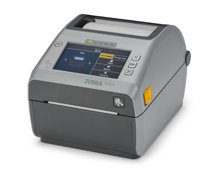 Tiskárna Zebra ZD621d , 12 dots/mm (300 dpi), disp., RTC, USB, USB Host, RS232, BT (BLE), Ethernet, grey