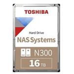 TOSHIBA N300 16TB, 3.5" HDD, 7200 rpm, 512MB cache, SATA III