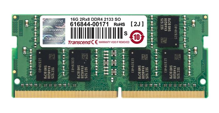 Transcend 16GB DDR4 2133MHz CL15 SO-DIMM, 1.2V