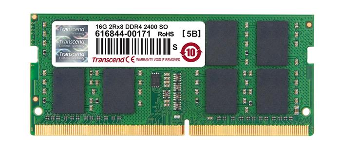 Transcend 16GB DDR4 2400MHz CL17, SO-DIMM