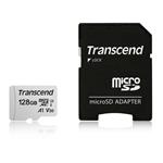 Transcend 300s 128GB microSDXC karta, UHS-I U3 A1 + adaptér