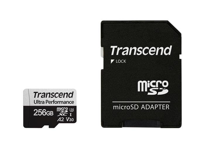 Transcend 340S 256GB microSDXC karta UHS-I U3 A2 + adaptér