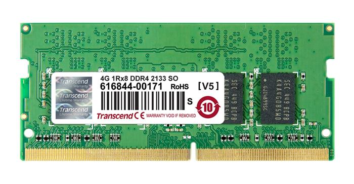 Transcend 4GB DDR4 2133MHz CL15 SO-DIMM, 1.2V