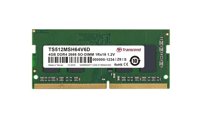 Transcend 4GB DDR4 2666MHz CL19 SR SO-DIMM