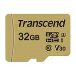 Transcend 500S 32GB microSDHC karta, UHS-I U3 V30, 95R/60W + adaptér