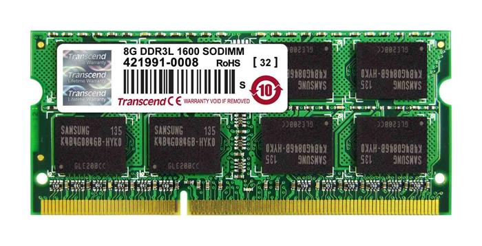 Transcend 8GB DDR3L 1600 SO-DIMM 2Rx8