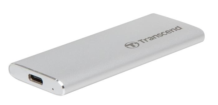 Transcend ESD240C 120GB, externí SSD, USB-C, stříbrný