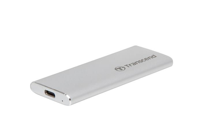 Transcend ESD240C 480GB, externí SSD, USB-C, stříbrný