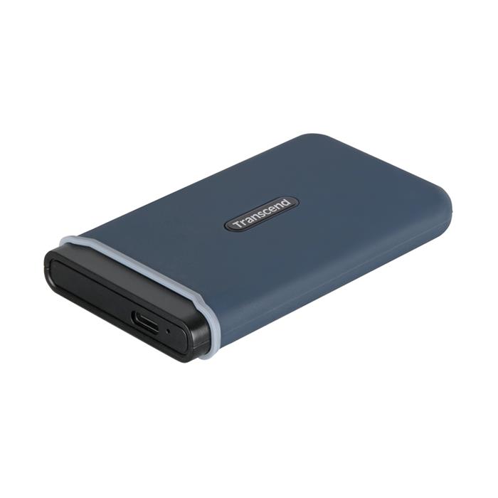 Transcend ESD350C 960GB USB 3.1 Gen2 (USB-C) Externí Anti-Shock SSD disk (3D TLC), 1050MB/R, 950MB/W, modrý