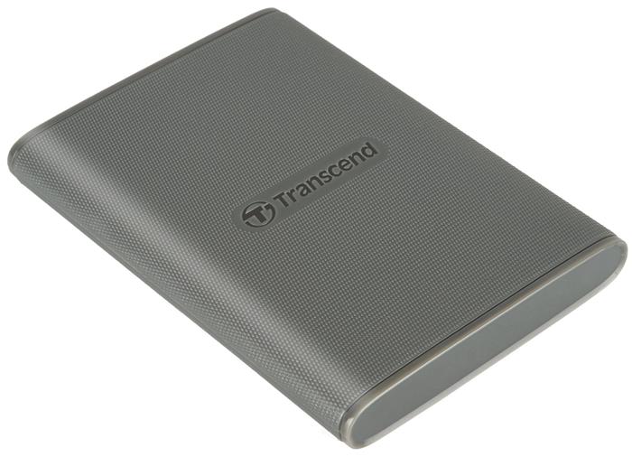 Transcend ESD360C 1TB, USB 20Gbps Type C, Externí SSD disk (3D NAND flash), kompaktní rozměry, šedý