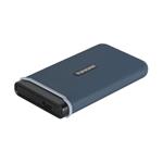 Transcend ESD370C 500GB USB 3.1 Gen2 (USB-C) Externí Anti-Shock SSD disk (3D TLC), 1050MB/R, 950MB/W, modrý