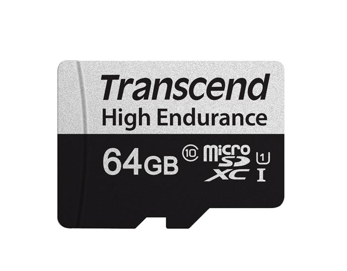 Transcend High Endurance 64GB microSDXC karta, UHS-I U1, 95R/45W