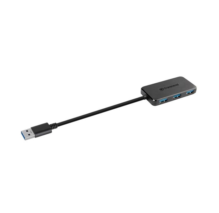 Transcend HUB2, USB 3.0 Hub, 4-porty, černý