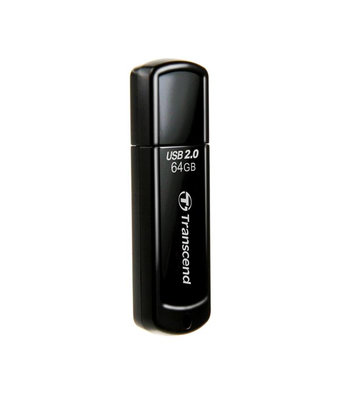 Transcend JetFlash 350 - 64GB, flash disk, USB 2.0, černý