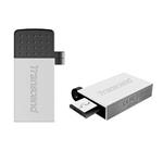 Transcend JetFlash 380G - 16GB, OTG flash disk, USB 2.0, stříbrný