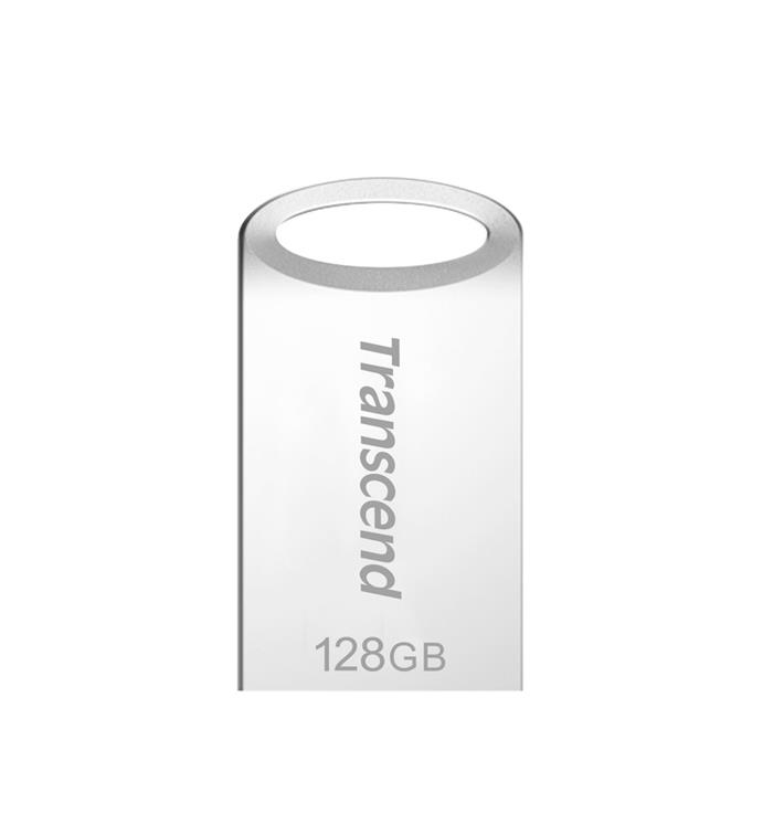 Transcend JetFlash 710S - 128GB, flash disk, USB 3.0, stříbrný kov
