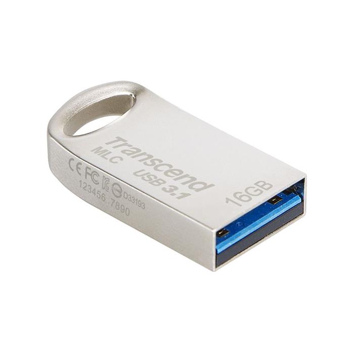 Transcend JetFlash 720S - 16GB, flash disk, USB 3.0, malé rozměry, stříbrný kov