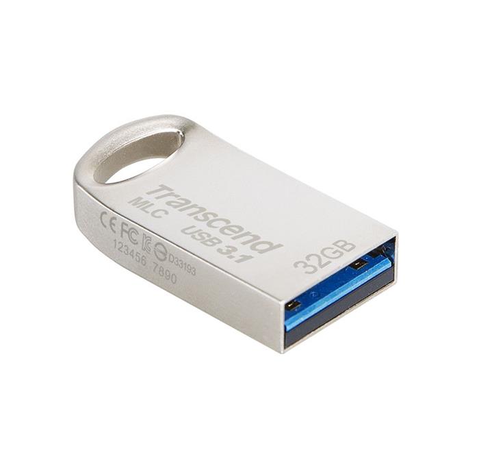 Transcend JetFlash 720S - 32GB, flash disk, USB 3.0, malé rozměry, stříbrný kov