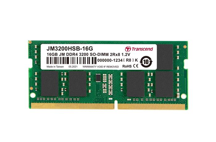 Transcend JetRam 16GB DDR4 3200MHz CL22 DRx8 SO-DIMM