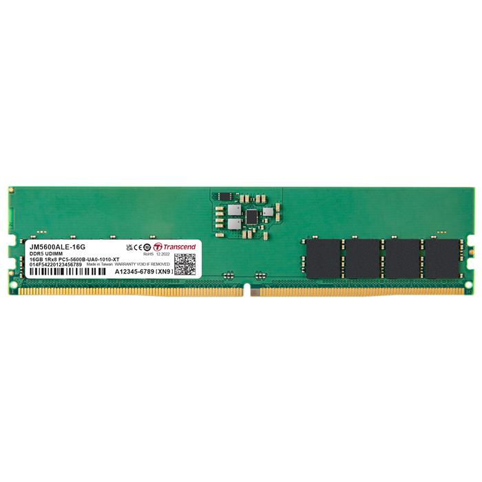 Transcend JetRam 16GB DDR5 4800MHz CL40 1Rx8 DIMM