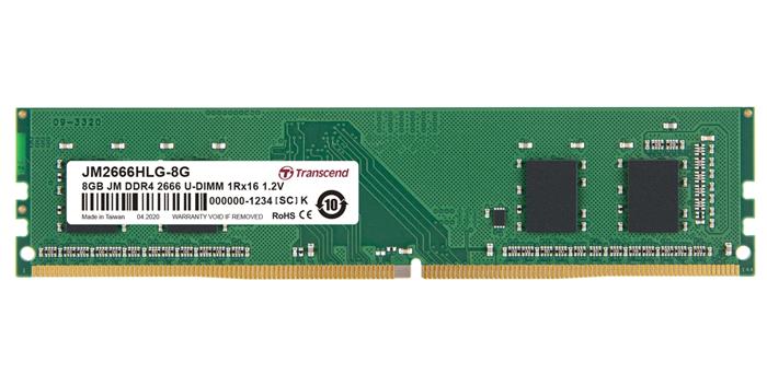 Transcend JetRam 8GB DDR4 2666MHz CL19, DIMM