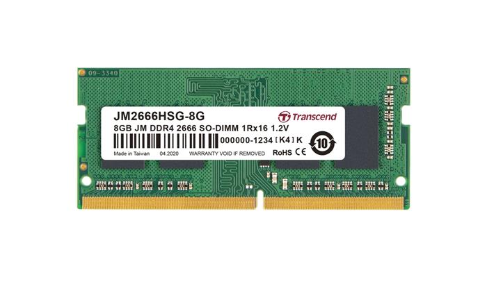 Transcend JetRam 8GB DDR4 2666MHz CL19, SO-DIMM