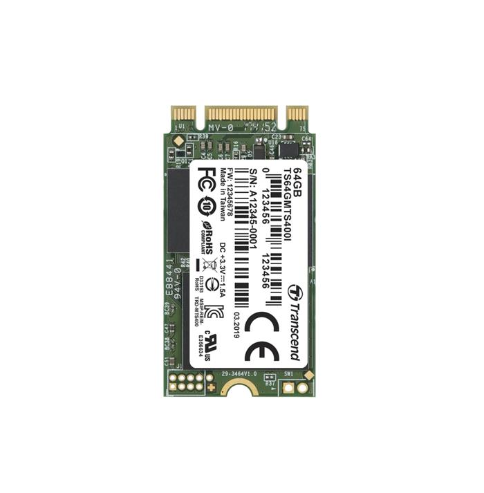 Transcend MTS400I 64GB SSD M.2 2242 (SATA), MLC, 530R/470W