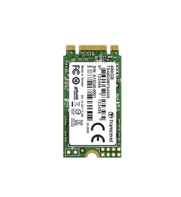 Transcend MTS420S - 480GB SSD M.2 2242 (SATA), TLC, 530R/480W