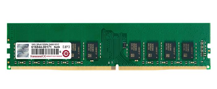 Transcend paměť 8GB DDR4 2400 ECC-DIMM 1Rx8 CL17