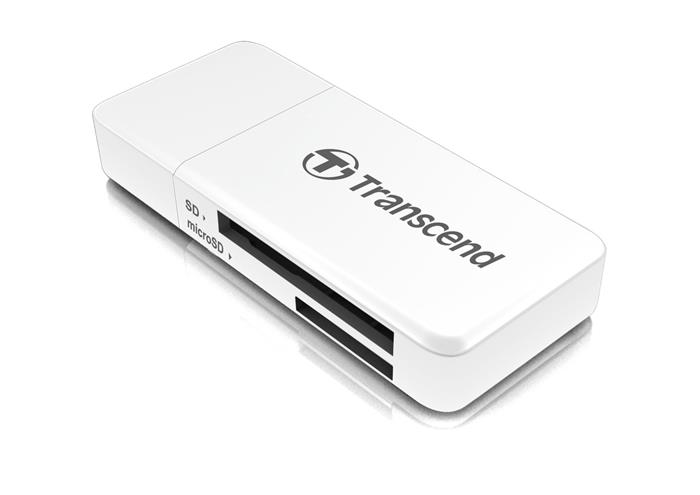 Transcend RDF5 USB 3.0 čtečka SDXC a microSDXC paměťových karet, bílá