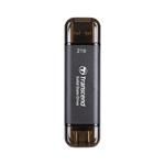 Transcend TS2TESD310C 2TB flash disk, USB + USB-C, 1050R/950W