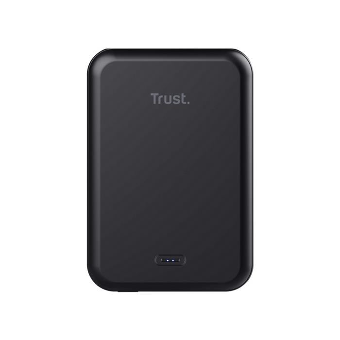 TRUST MAGNO WRLS 5000MAH POWERBANK BLACK