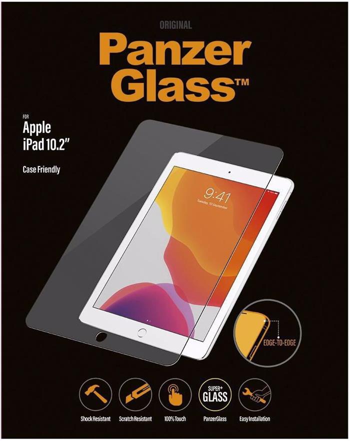 Tvrzené sklo PanzerGlass Edge-to-Edge pro Apple iPad, čiré, 10,2"