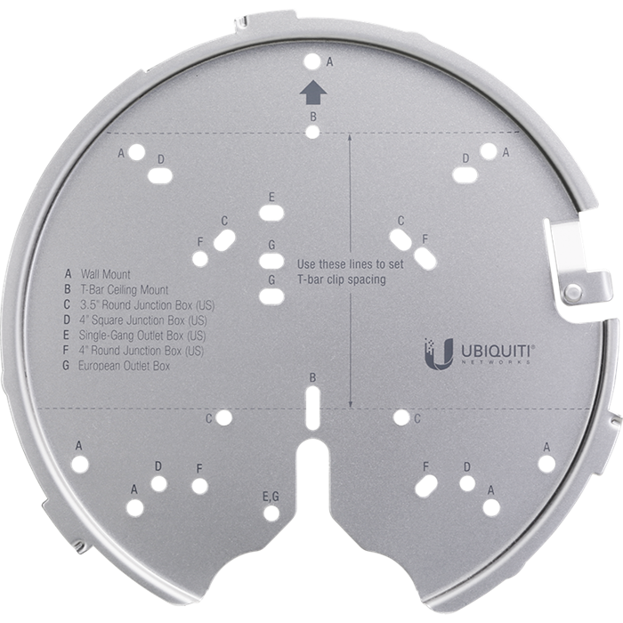 Ubiquiti U-PRO-MP - Univerzální montážní systém pro UAP-AC-PRO, UAP-AC-HD, UAP-AC-SHD a vyšší