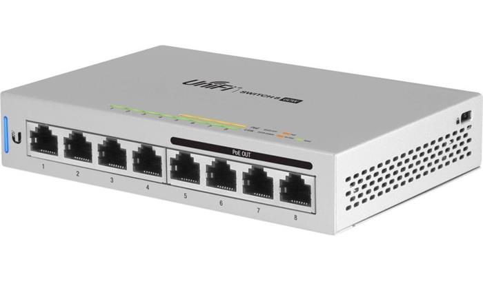 Ubiquiti UniFi Switch, 8-Port, 4x PoE Out, 60W, 5-Pack