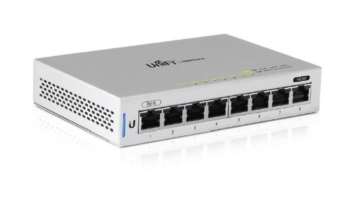 Ubiquiti UniFi Switch, 8-Portů, 1x PoE Out (12W)