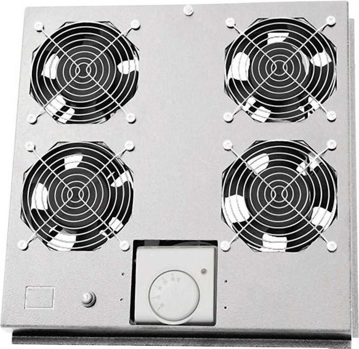 Ventilační jednotka spodní (horní) 230V/30W, 4 ventilátory, šedá