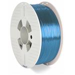 VERBATIM 3D tisková struna PET-G / Filament / průměr 1,75mm / 1kg / modrá průhledná (blue transparent)