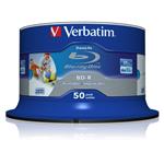 Verbatim BD-R, 25GB, 6x, wide printable, 50ks, spindle