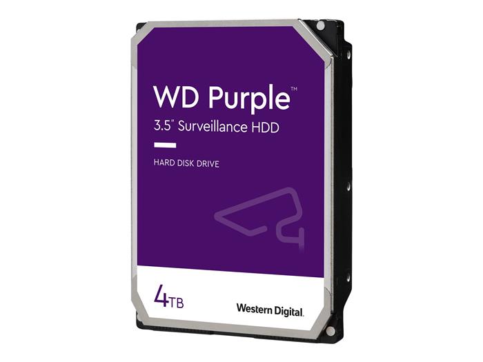 WD Purple 4TB, 3.5" HDD, 5400rpm, 256MB, CMR, SATA, 3RZ