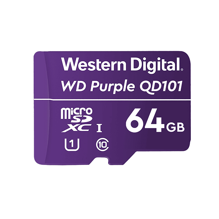 WD Purple 64GB microSDXC karta, UHS-I U1